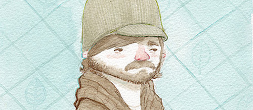 Ryan Andrews, self portrait, illustrator and cartoonist